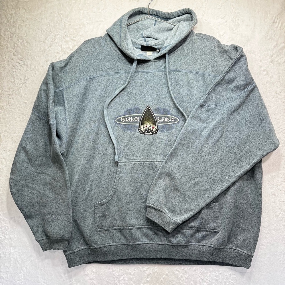 Vintage Y2K Kustom Klassix Heart of Spade Poker Hoodie by No Boundaries Men’s XL